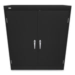 Assembled Storage Cabinet, 36w x 18d x 42h, Black