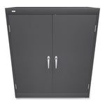 Assembled Storage Cabinet, 36w x 18.13d x 41.75h, Charcoal