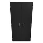 Assembled Storage Cabinet, 36w x 18.13d x 71.75h, Black