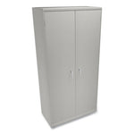 Assembled Storage Cabinet, 36w x 18.13d x 71.75h, Light Gray