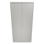 Assembled Storage Cabinet, 36w x 24.25d x 71.75h, Light Gray