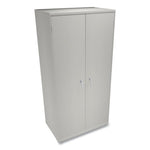 Assembled Storage Cabinet, 36w x 24.25d x 71.75h, Light Gray