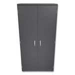 Assembled Storage Cabinet, 36w x 24.25d x 71.75, Charcoal