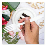 Impress Heavyweight Full-Length Polystyrene Cutlery, Fork, White, 100/Box, 10 Boxes/Carton