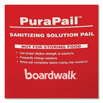 PuraPail, 6 qt, Polypropylene, Red/White