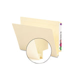 Heavyweight Manila End Tab Expansion Folders, Straight Tabs, Letter Size, 1.5" Expansion, 50/Box