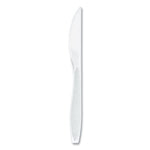 Impress Heavyweight Full-Length Polystyrene Cutlery, Knife, White, 100/Box