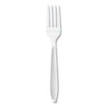 Impress Heavyweight Full-Length Polystyrene Cutlery, Fork, White, 100/Box