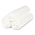 High-Density Commercial Can Liners, 10 gal, 8 mic, 24" x 24", Natural, 50 Bags/Roll, 20 Interleaved Rolls/Carton