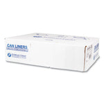 High-Density Commercial Can Liners, 16 gal, 8 mic, 24" x 33", Black, 50 Bags/Roll, 20 Interleaved Rolls/Carton