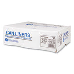 High-Density Commercial Can Liners, 16 gal, 8 mic, 24" x 33", Natural, 50 Bags/Roll, 20 Interleaved Rolls/Carton