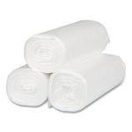 High-Density Commercial Can Liners, 16 gal, 8 mic, 24" x 33", Natural, 50 Bags/Roll, 20 Interleaved Rolls/Carton