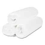 High-Density Commercial Can Liners, 33 gal, 11 mic, 33" x 40", Clear, 25 Bags/Roll, 20 Interleaved Rolls/Carton