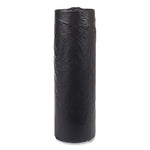 High-Density Commercial Can Liners, 33 gal, 16 mic, 33" x 40", Black, 25 Bags/Roll, 10 Interleaved Rolls/Carton