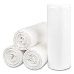 High-Density Commercial Can Liners, 55 gal, 14 mic, 36" x 60", Clear, 25 Bags/Roll, 8 Interleaved Rolls/Carton