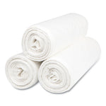 High-Density Commercial Can Liners, 55 gal, 14 mic, 36" x 60", Clear, 25 Bags/Roll, 8 Interleaved Rolls/Carton