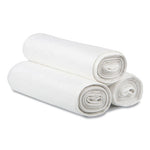 High-Density Commercial Can Liners, 60 gal, 14 mic, 38" x 60", Clear, 25 Bags/Roll, 8 Interleaved Rolls/Carton