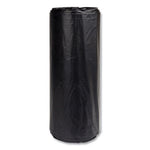 High-Density Commercial Can Liners, 60 gal, 22 mic, 38" x 60", Black, 25 Bags/Roll, 6 Interleaved Rolls/Carton