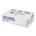 High-Density Commercial Can Liners, 45 gal, 12 mic, 40" x 48", Black, 25 Bags/Roll, 10 Interleaved Rolls/Carton