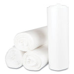 High-Density Commercial Can Liners, 45 gal, 12 mic, 40" x 48", Clear, 25 Bags/Roll, 10 Interleaved Rolls/Carton