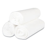 High-Density Commercial Can Liners, 45 gal, 12 mic, 40" x 48", Clear, 25 Bags/Roll, 10 Interleaved Rolls/Carton