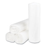 High-Density Commercial Can Liners, 45 gal, 14 mic, 40" x 48", Clear, 25 Bags/Roll, 10 Interleaved Rolls/Carton