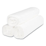 High-Density Commercial Can Liners, 45 gal, 14 mic, 40" x 48", Clear, 25 Bags/Roll, 10 Interleaved Rolls/Carton