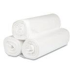 High-Density Commercial Can Liners, 45 gal, 16 mic, 40" x 48", Clear, 25 Bags/Roll, 10 Interleaved Rolls/Carton