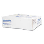 High-Density Commercial Can Liners, 60 gal, 16 mic, 43" x 48", Black, 25 Bags/Roll, 8 Interleaved Rolls/Carton