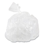 High-Density Commercial Can Liners Value Pack, 33 gal, 10 mic, 33" x 39", Clear, 25 Bags/Roll, 20 Interleaved Rolls/Carton