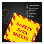 UltraDuty Safety Data Sheet Binder Bundle, 3 Rings, 3" Capacity, 11 x 8.5, Yellow/Red