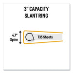 UltraDuty Safety Data Sheet Binder Bundle, 3 Rings, 3" Capacity, 11 x 8.5, Yellow/Red