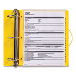 UltraDuty Safety Data Sheet Binder Bundle, 3 Rings, 3" Capacity, 11 x 8.5, Yellow/Red