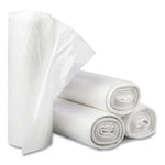 Draw-Tuff Institutional Draw-Tape Can Liners, 12 gal, 0.7 mil, 28" x 24", White, 300/Carton