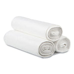 Draw-Tuff Institutional Draw-Tape Can Liners, 12 gal, 0.7 mil, 28" x 24", White, 300/Carton