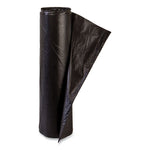 High-Density Commercial Can Liners, 10 gal, 6 mic, 24" x 24", Black, 50 Bags/Roll, 20 Perforated Rolls/Carton