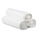 High-Density Commercial Can Liners, 30 gal, 13 mic, 30" x 37", Clear, 25 Bags/Roll, 20 Interleaved Rolls/Carton