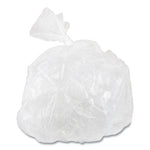 High-Density Commercial Can Liners, 30 gal, 13 mic, 30" x 37", Clear, 25 Bags/Roll, 20 Interleaved Rolls/Carton