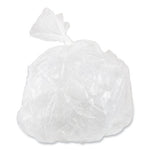 High-Density Commercial Can Liners, 30 gal, 16 mic, 30" x 37", Clear, 25 Bags/Roll, 20 Interleaved Rolls/Carton