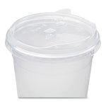 PET Lids, Strawless Sipper, Fits 32 oz Cold Cups, Clear, 1,000/Carton