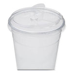 PET Lids, Strawless Sipper, Fits 12 oz to 24 oz Cold Cups, Clear, 1,000/Carton