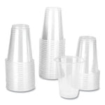 PET Plastic Cups, 7 oz, Clear, 1,000/Carton