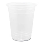 PET Plastic Cups, 92 mm Rim Diameter, 12 oz, Clear, 1,000/Carton