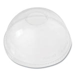 PET Lids, Dome Lid, Fits 12 oz to 24 oz Cold Cups, Clear, 1,000/Carton