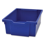 Callero MakerHub Trolley Set 01, Metal, (2) Magnetic Whiteboards, (4) F2 Deep Bins, 27.4" x 17.3" x 56.3", Silver/Royal Blue