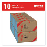 L10 Windshield Towels, 1-Ply, 9.1 x 10.25, Light Blue, 224/Pack, 10 Packs/Carton