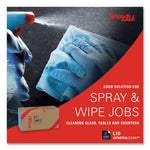 L10 Windshield Towels, 1-Ply, 9.1 x 10.25, Light Blue, 224/Pack, 10 Packs/Carton