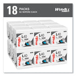 L40 Towels, 1/4 Fold, 12.5 x 12, White, 56/Box, 18 Packs/Carton