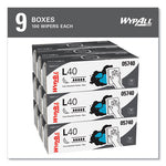 L40 Towels, POP-UP Box, 9.8 x 16.4, Blue, 100/Box, 9 Boxes/Carton