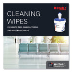 Power Clean Wipers for WetTask Customizable Wet Wiping System with (1) Bucket, 12 x 12.5, Unscented, 95/Roll, 6 Rolls/Carton